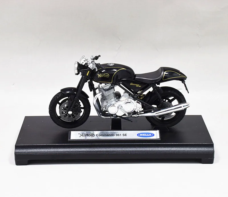 1:18 Welly Norton Commando 961 SE мотоцикл велосипед модель черный