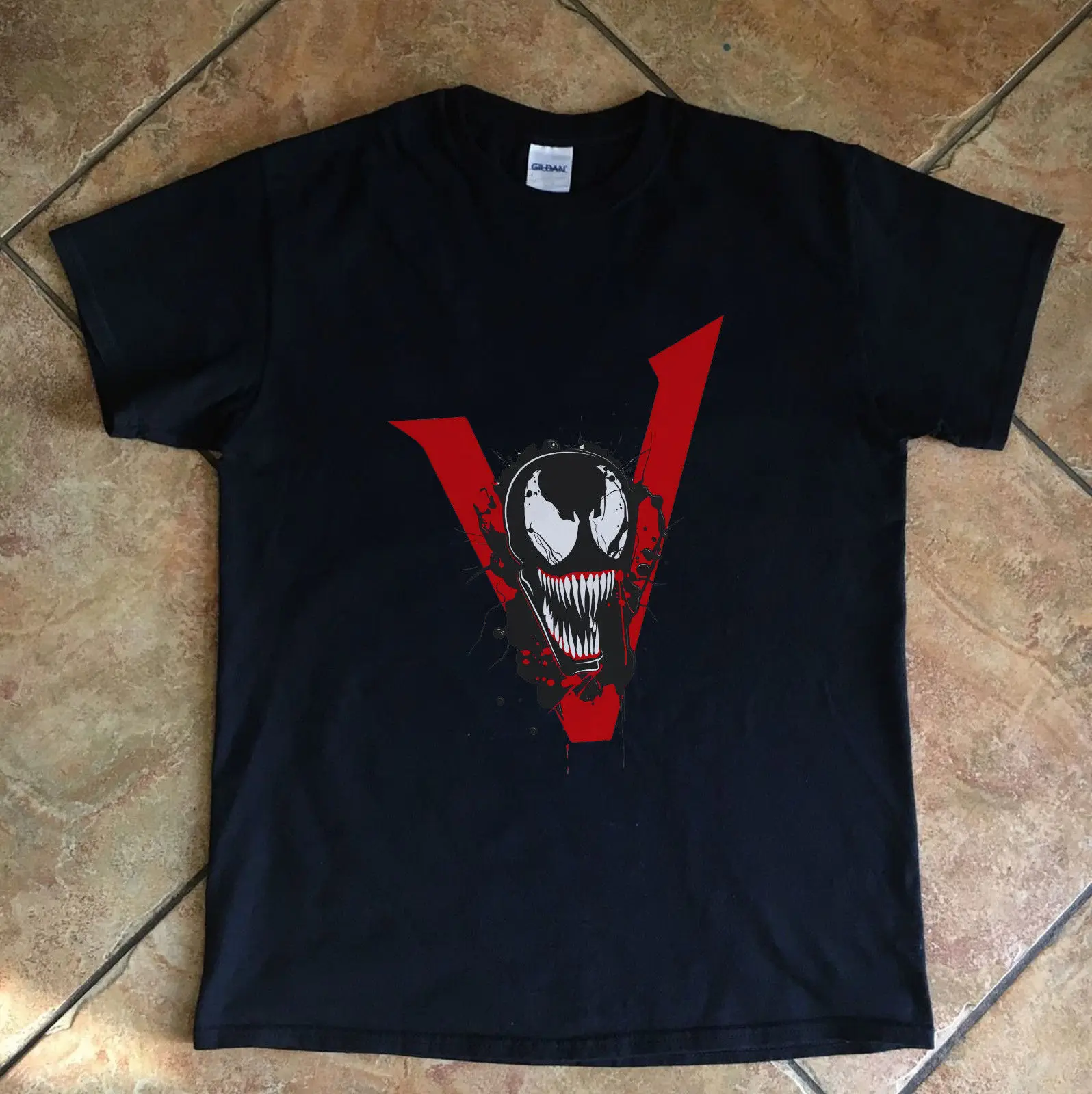 VENOM/футболка с фильмом Том Харди Новинка 2018 года летняя стильная футболка
