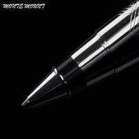 high quality special edition blue and silver arc barrel roller ball pen luxury writing pen
