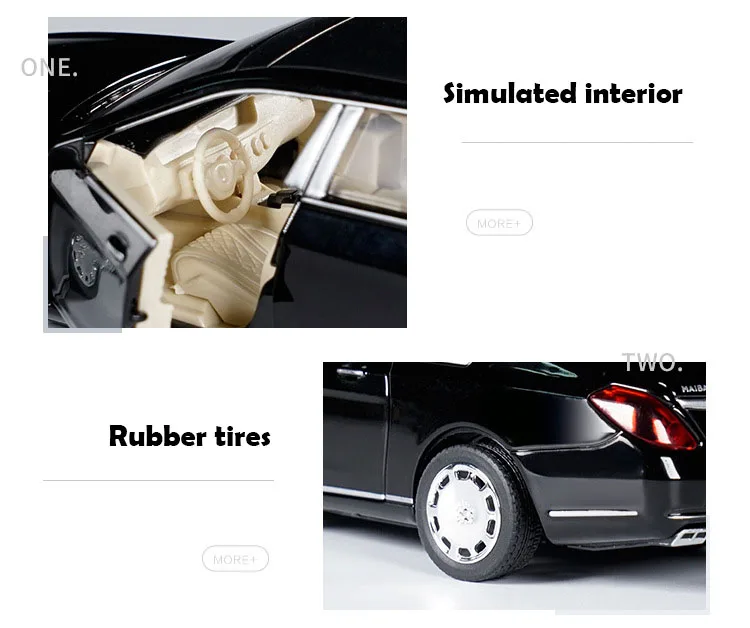 KIDAMI 1:32 литая под давлением модель Maybach S600 пикап игрушки для детей звуковой светильник MINIAUTO модель автомобиля коллекция подарок