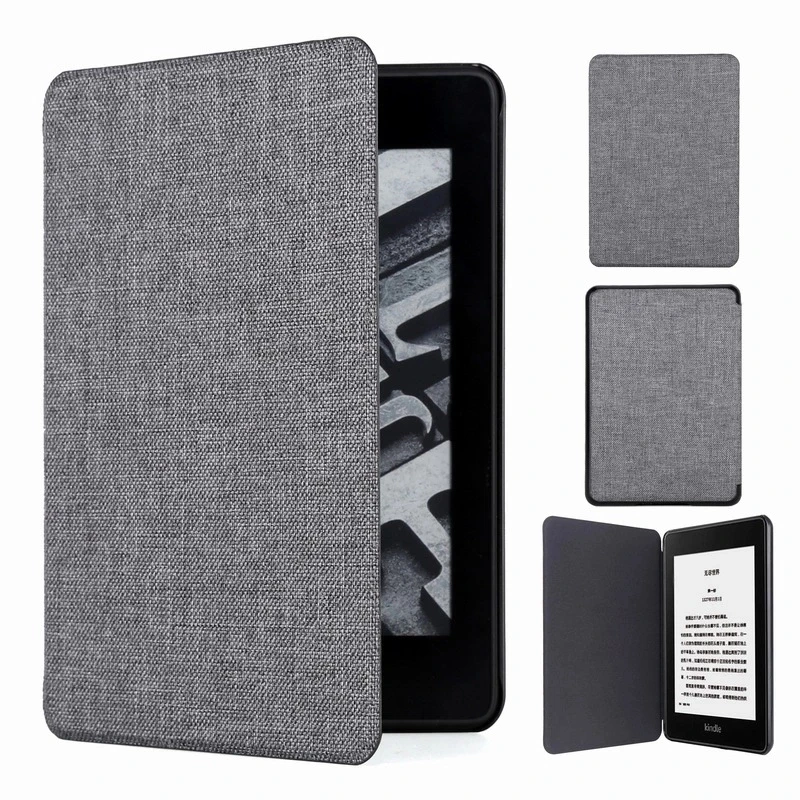 Тканевый художественный стиль Тонкий Умный Магнитный чехол для Amazon Kindle Paperwhite 2018