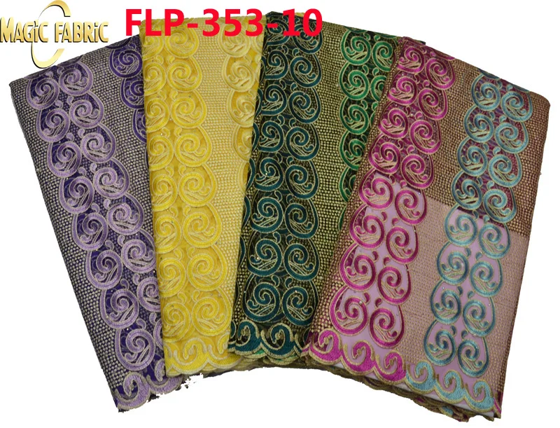 

African tulle net lace fabric French lace fabric for ladies with beads and stones FLP-353