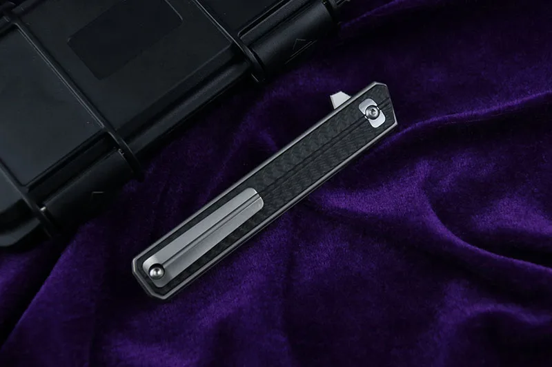 LOVOCOO Custom Quartermaster Qwaiken Флиппер складной нож M390 сталь титан CF ручка кемпинг открытый фрукты Ножи EDC инструмент