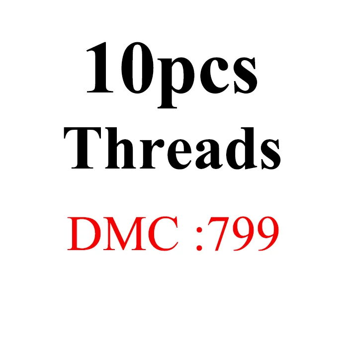 Снеговик, рукоделие вышивка 1,2 м разноцветная опция DMC776-818 10 шт./партия вышивка крестиком хлопковое шитье, моток пряжи вышивка нить - Цвет: 1.2mthread-DMC799
