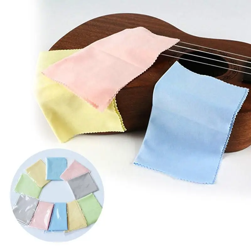 SEWS-1pcs микрофибра для очистки полировки ткани музыкальных инструментов гитара