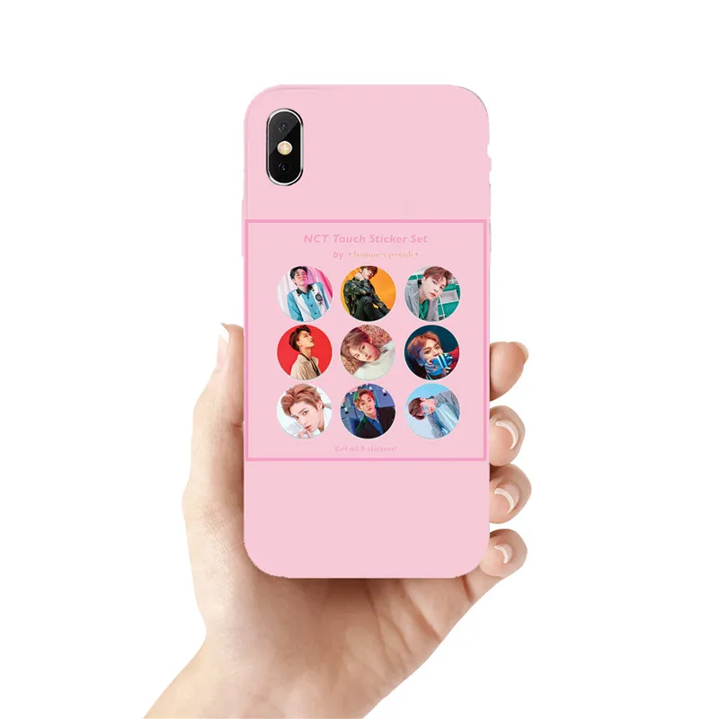 NCT 127 Kpop grupo Menino mace TPU чехол для телефона iphone X XR MAX 8 7 6 S PLUS 5 KPOP K.A.R.D MONSTA | Мобильные