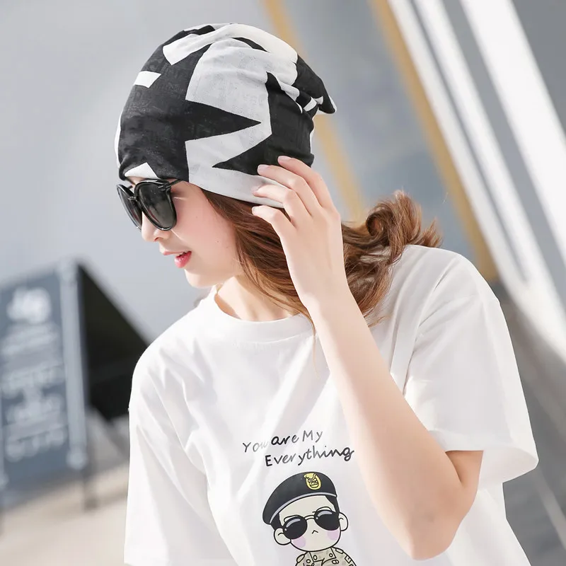 Новинка 2018 повседневные женские шапки с рисунком звезды принтом геометрическим