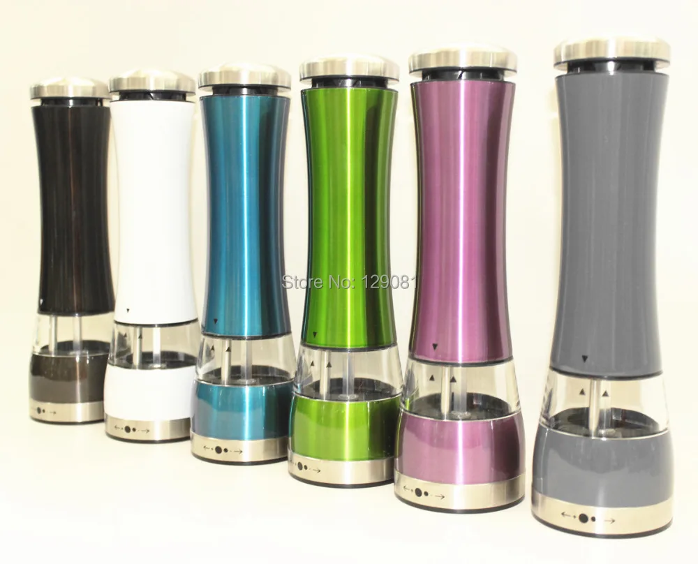 2016 электрическая мельница для синего перца из нержавеющей стали|pepper mill|blue pepper