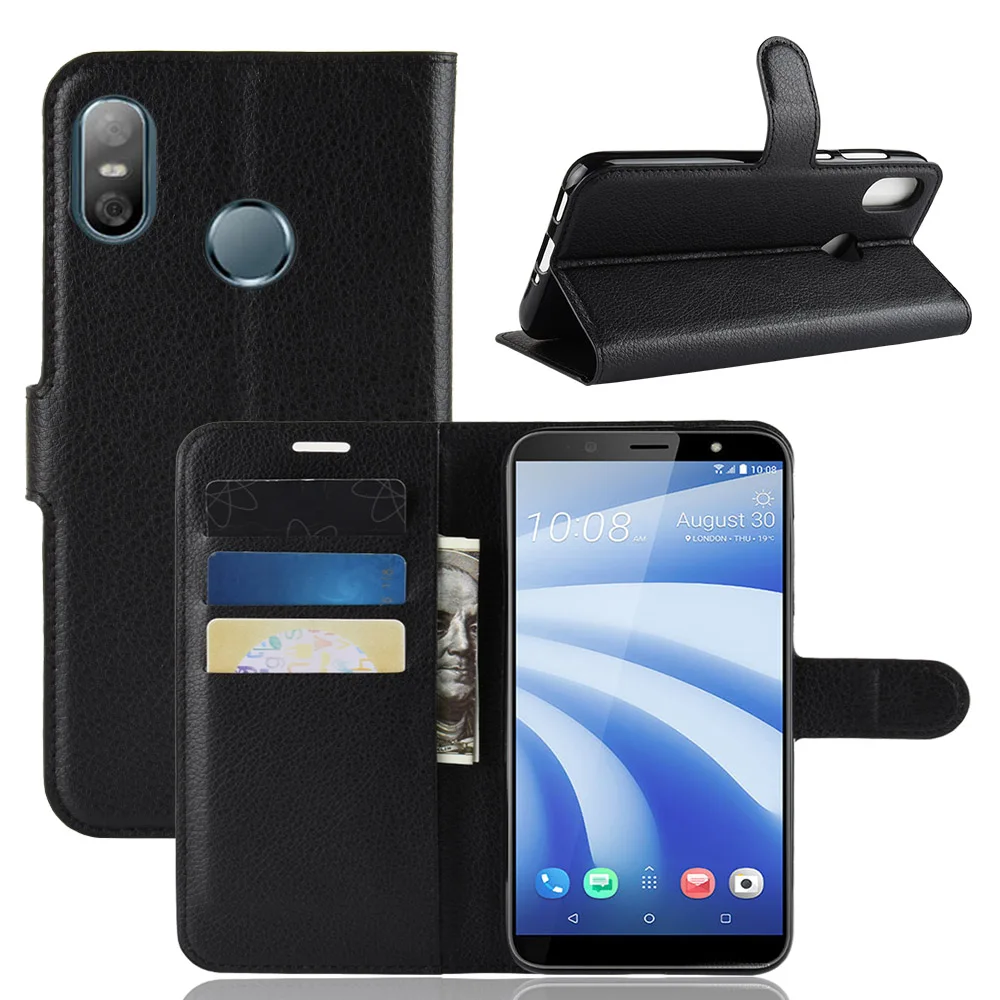 Брендовый модный защитный чехол для HTC U12 Life из искусственной кожи|Чехлы-портмоне|