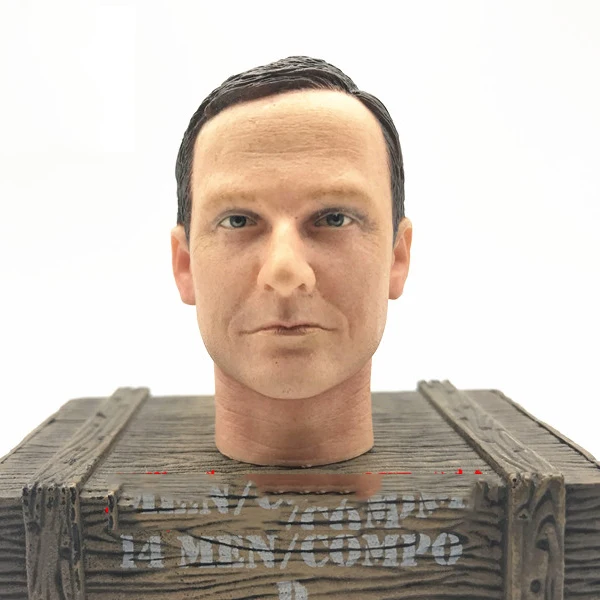 1/6 голова солдата Лепка Мужская резьба для второй мировой войны DIY экшн
