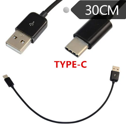 Шикарный черно белый USB 3 1 Type C папа к 2 0 A разъем кабеля для передачи данных 25 м| |