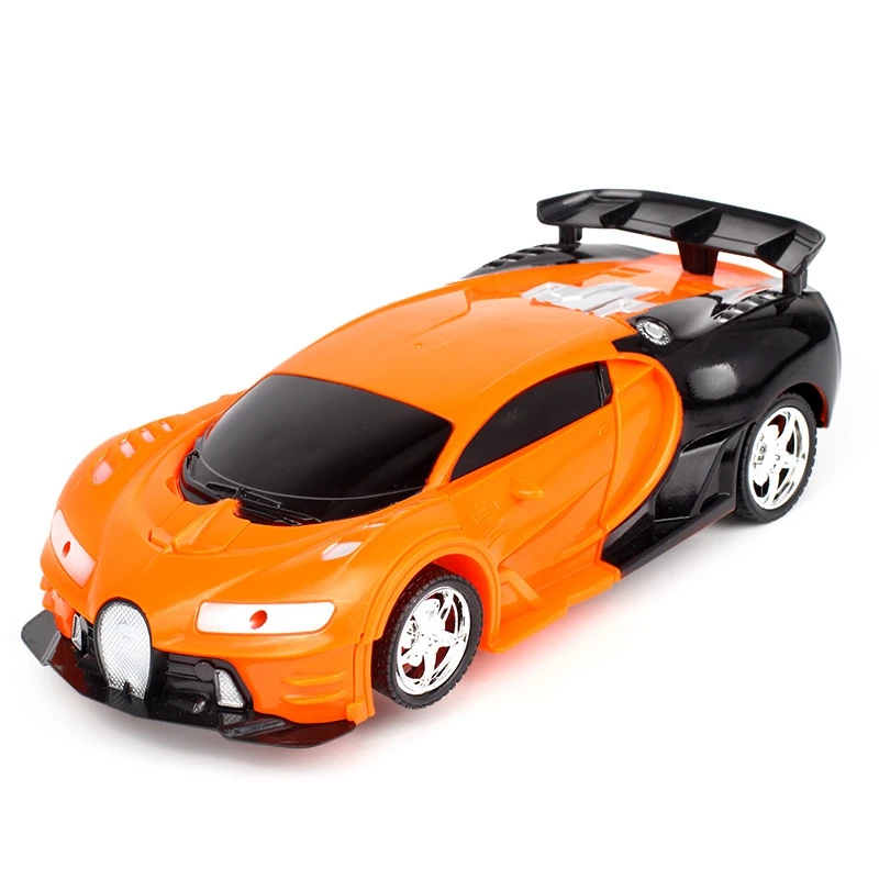 2 In 1 RC Car Sports Car Transformation Robots Models Remote Control Toy Kids(red