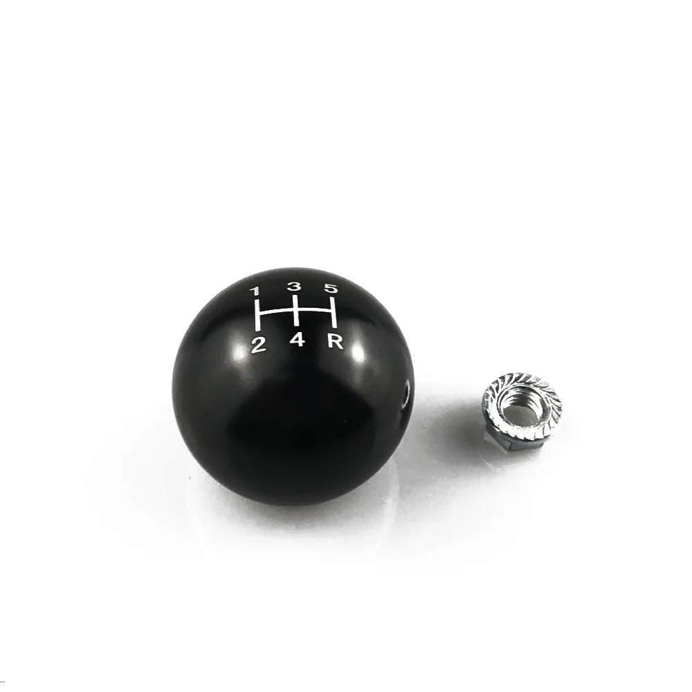 free shipping 5/6 speed M10*1.5 shift knob Round 50MM Gear Shift Knob For Honda/golf/accura |