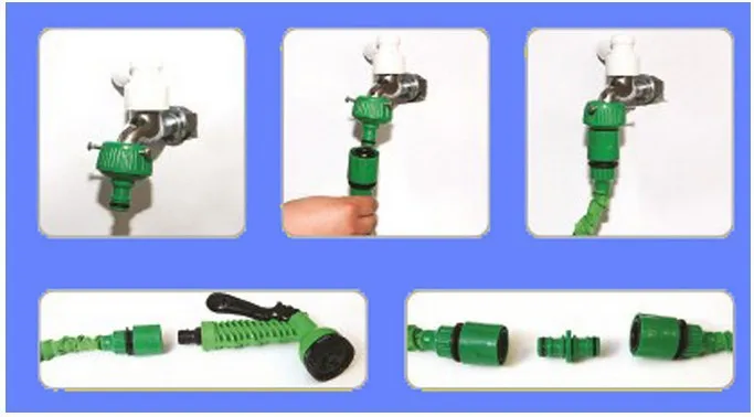 Promotion 75FT Telescopic Garden Hose Magic Water With Spray Nozzle Free Shipping | Дом и сад