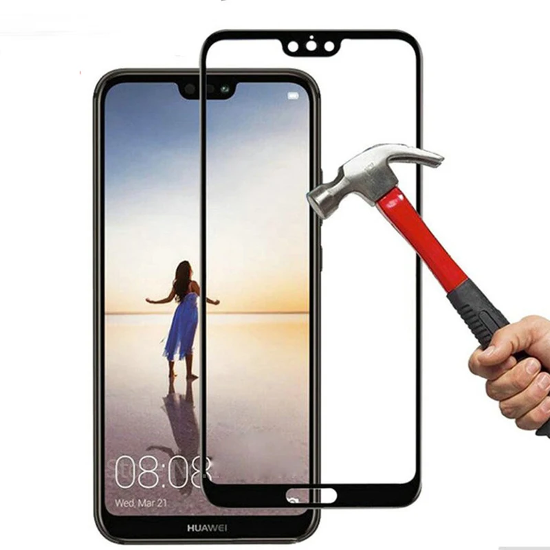 Для Huawei P20 Lite Закаленное стекло Защитная пленка для экрана на Lie Nova 3E 2.5D полное