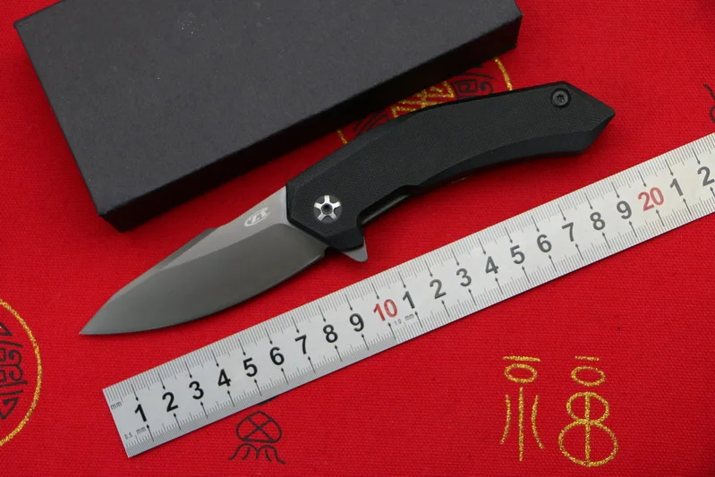 LOVOCOO ZT0095 Фабричный Выпускной 9CR18MOV лезвие G10 Ручка Открытый Флиппер складной нож Кемпинг Охота Карманные Подарочные Ножи EDC инструменты - Цвет: ZT0095
