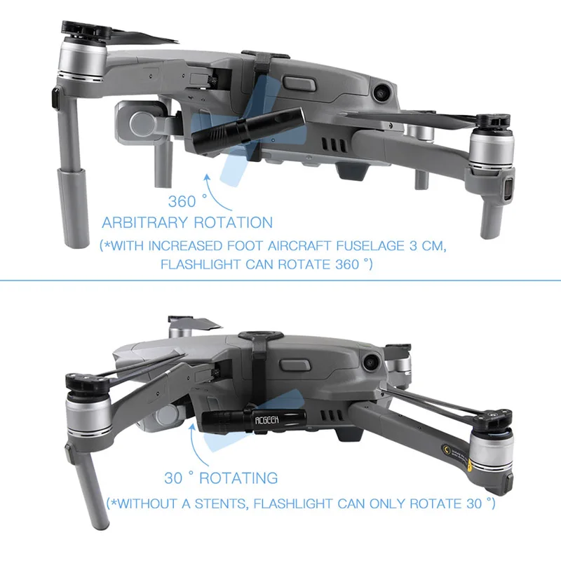 Mavic 2 шасси и шт. ночной полет поиск свет фонарик повысить ноги gimbal защита для DJI mavic