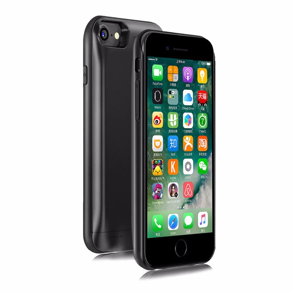 Для 5 дюйм(ов) ов) iPhone 8 Plus/7 Plus/6 (s) Plus чехол для аккумулятора 4800 мАч Емкость