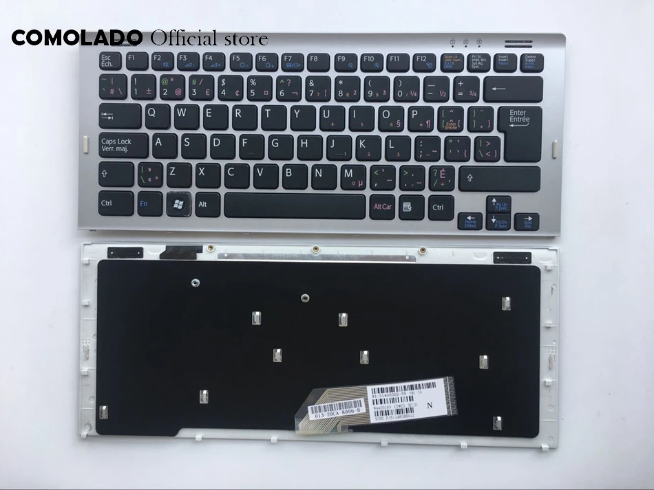 CF Канада-Французская клавиатура для Sony Vaio VGN-SR VGN SR черно-белая с серебристой