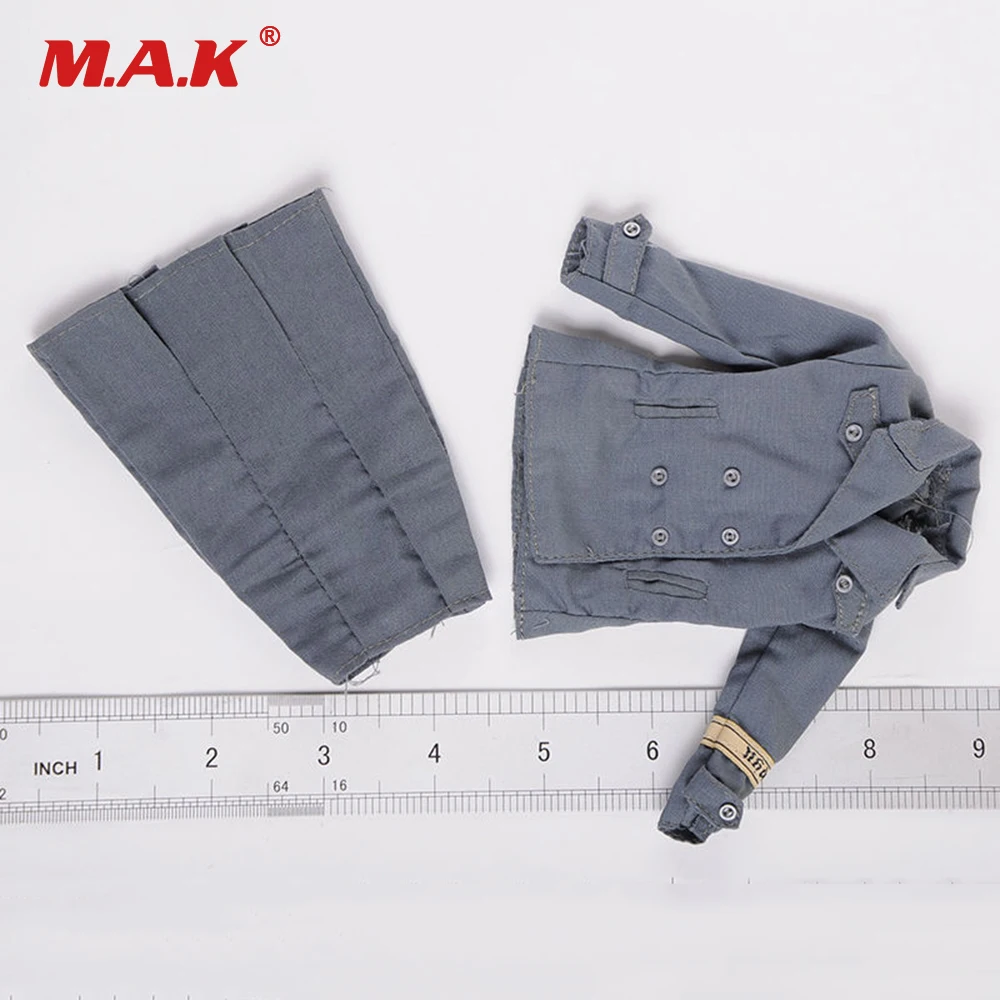 

1/6 Scale Woman Clothes DML WWII Female Soldiers Blue Uniform Short Skirt Clothing Set for 12" Action Figure Body