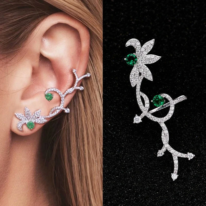 Роскошные серьги-клипсы для ушей модные серьги с микро-мозаикой из кубического