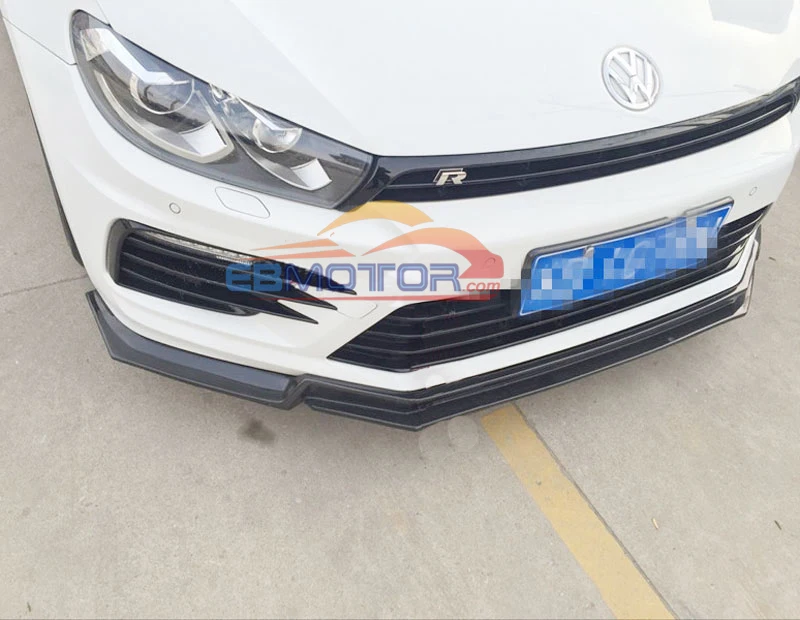 Передний спойлер из настоящего углеродного волокна для VW Volkswagen SCIROCCO Rline BUMPER 2015UP