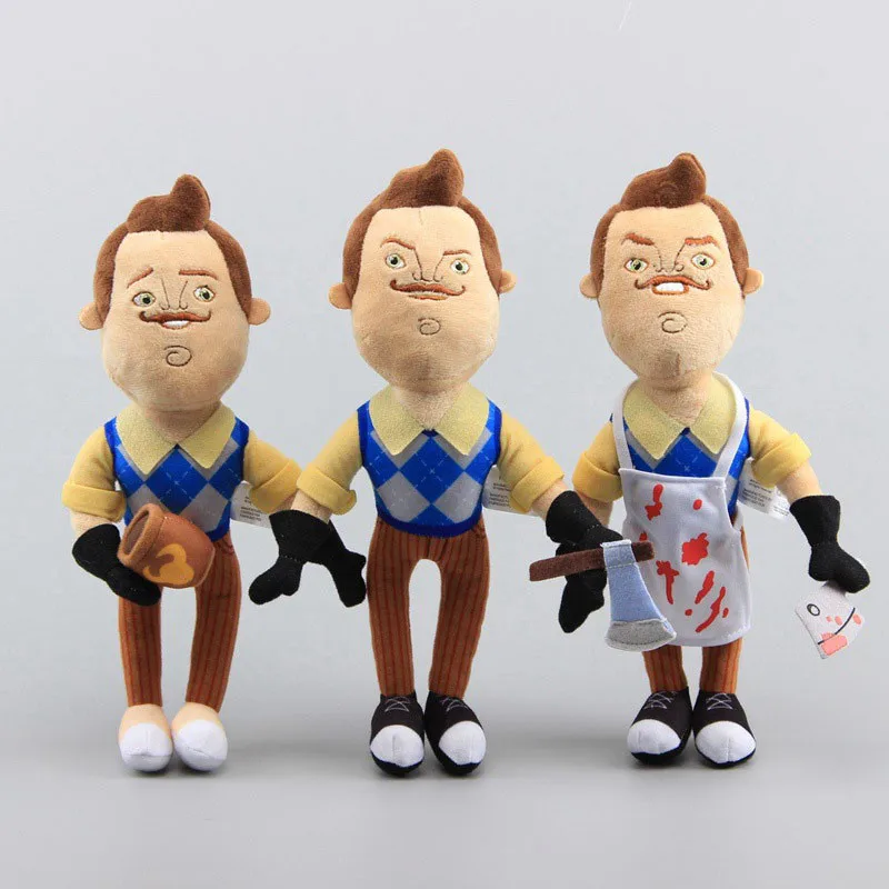 Новинка 2019 плюшевые игрушки Hello Neighbor куклы фартук с мультяшным соседом мягкая