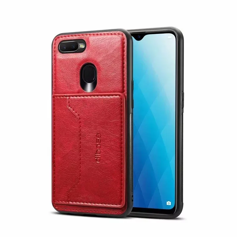 Чехол-Кошелек для OPPO A7 A5S Роскошный деловой чехол из искусственной кожи с