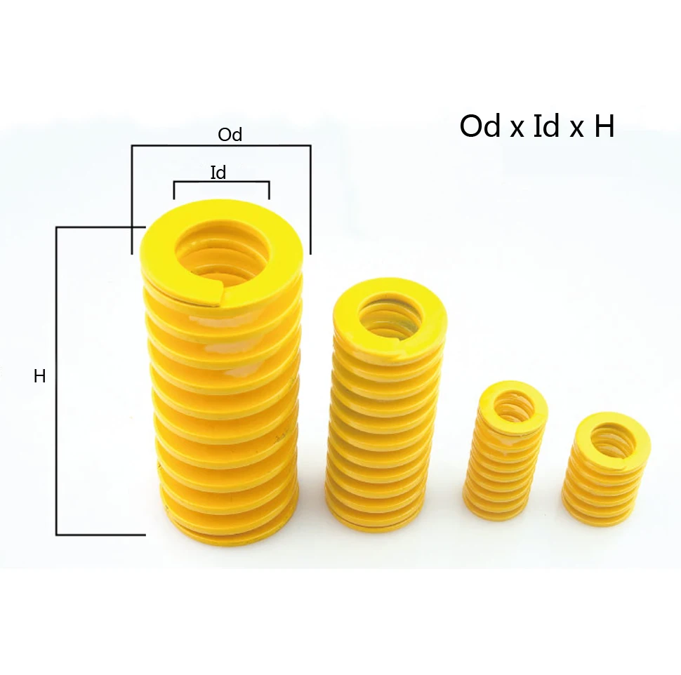 

Od 30mm Id 15mm,H30-300, Light Load Compression Mould Die Spring Yellow