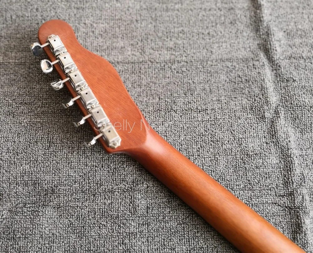 Shelly New Store Factory Custom TL 6 Strings Reverse Headstock Electric Guitar Flame Maple Pickguard One PC Mahogany Body | Спорт и