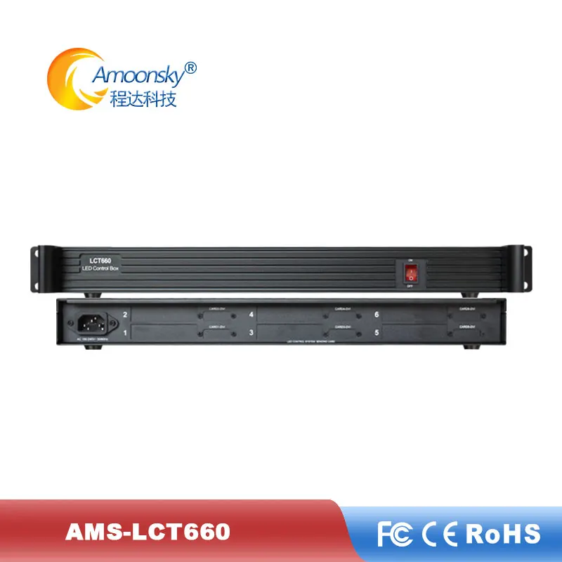

6 card external sending box can installed 6 pieces ts802d msd300 sending card for big led screen splicing