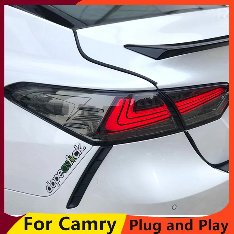 KOWELL стайлинга автомобилей для Toyota Camry 2018 задних сигнальных огней светодиодный