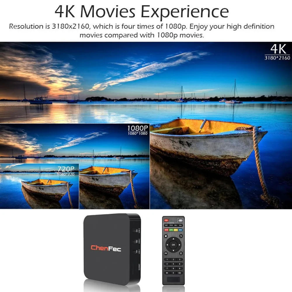 Лидер продаж маленький Android ТВ коробка 4 K RK3229 1G8G Quad-core K/2 H.265 3D 2 4G Wi-Fi телевизионная