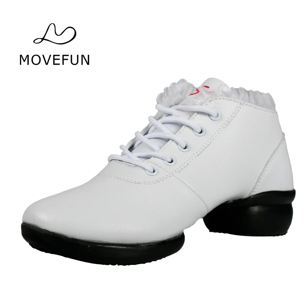 Movefun/весенне осенняя танцевальная обувь Женские ботинки в стиле джаз Новое