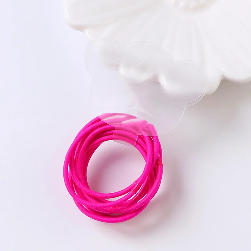rose 2set(20pcs) 10 шт./компл. для волос, для маленькой девочки резинки мини кольцо эластичные резинки для волос резинка для волос резинки волосы для куклы аксессуары - Цвет: rose 2set(20pcs)