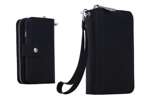 Чехол-клатч из искусственной кожи с ремешком на запястье кошелек отделением для