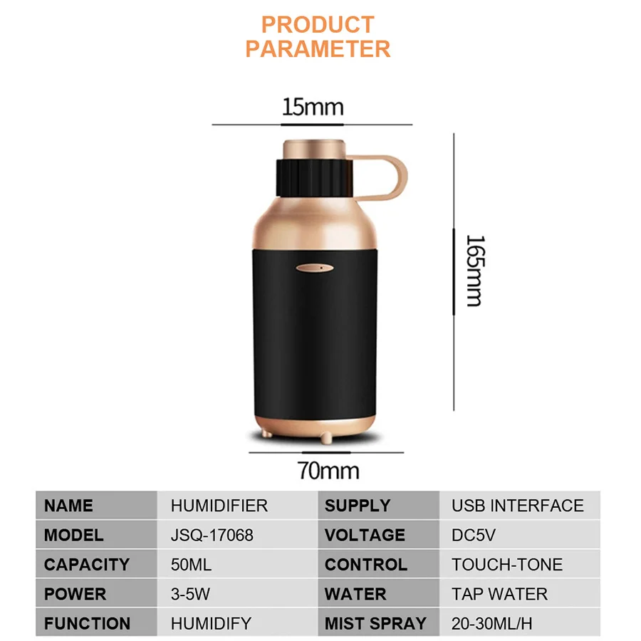 Portable Car Charger Essential Oil Diffuser For Aromatherapy Mist Maker Air Humidifier Cool Aroma Home Office | Бытовая техника