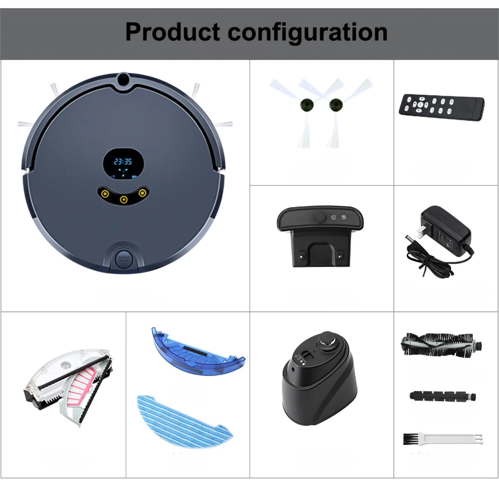 Robot Vacuum Cleaner for Home Automatic Sweeping Smart Planned WIFI Mobile APP Control Charge Dust Sterilize Scrubber Floor New | Бытовая