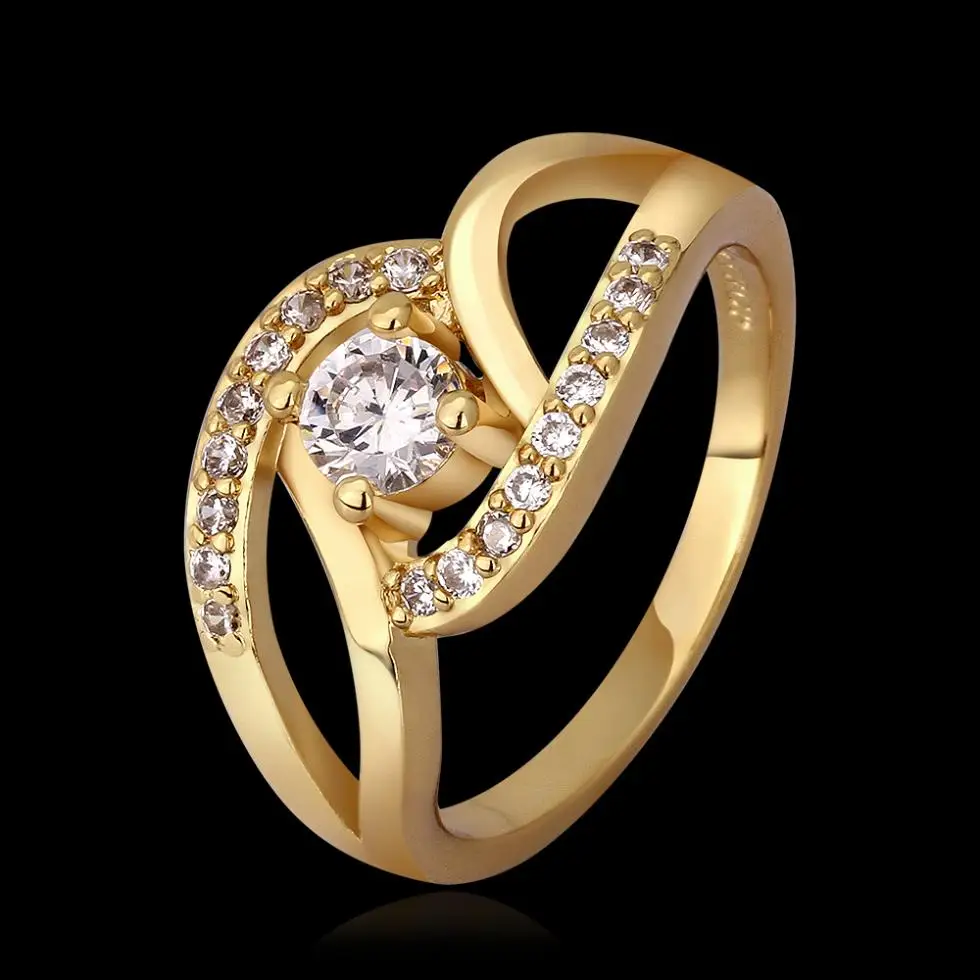 fashion gold ring new 2015 accessories rhinestone wedding rings for women jewelry the silver o Korean | Украшения и аксессуары