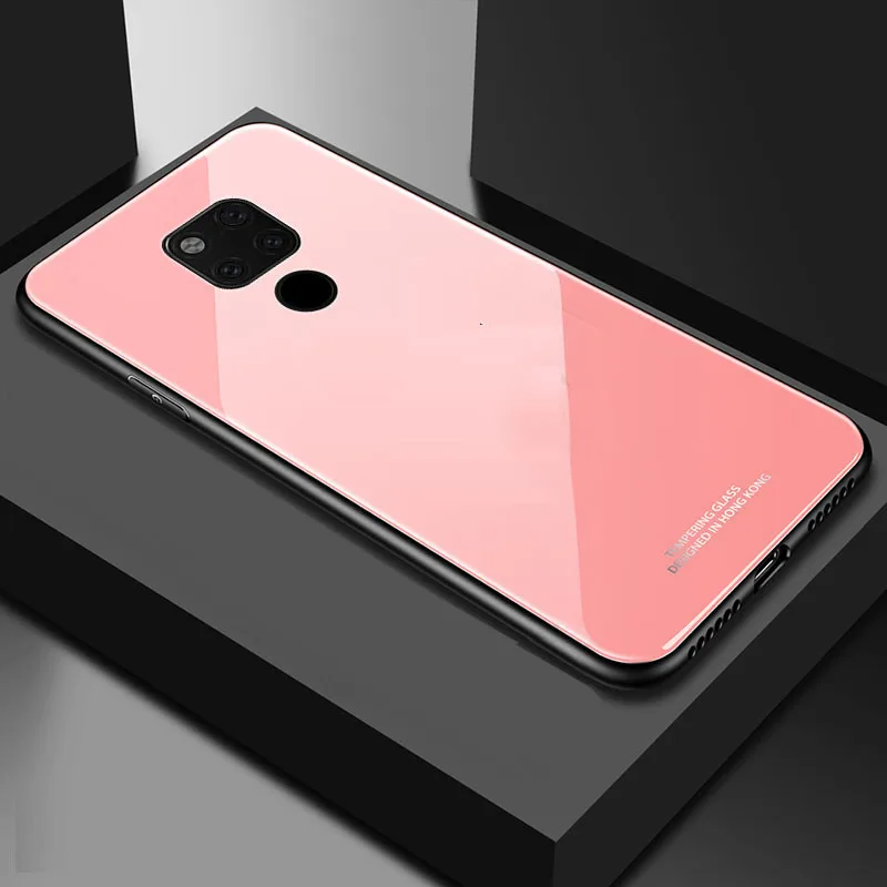 Yuetuo роскошный зеркальный чехол из твердого стекла для huawei mate 20 pro x 20X силиконовый чехол-накладка для телефона mate20 X PRO
