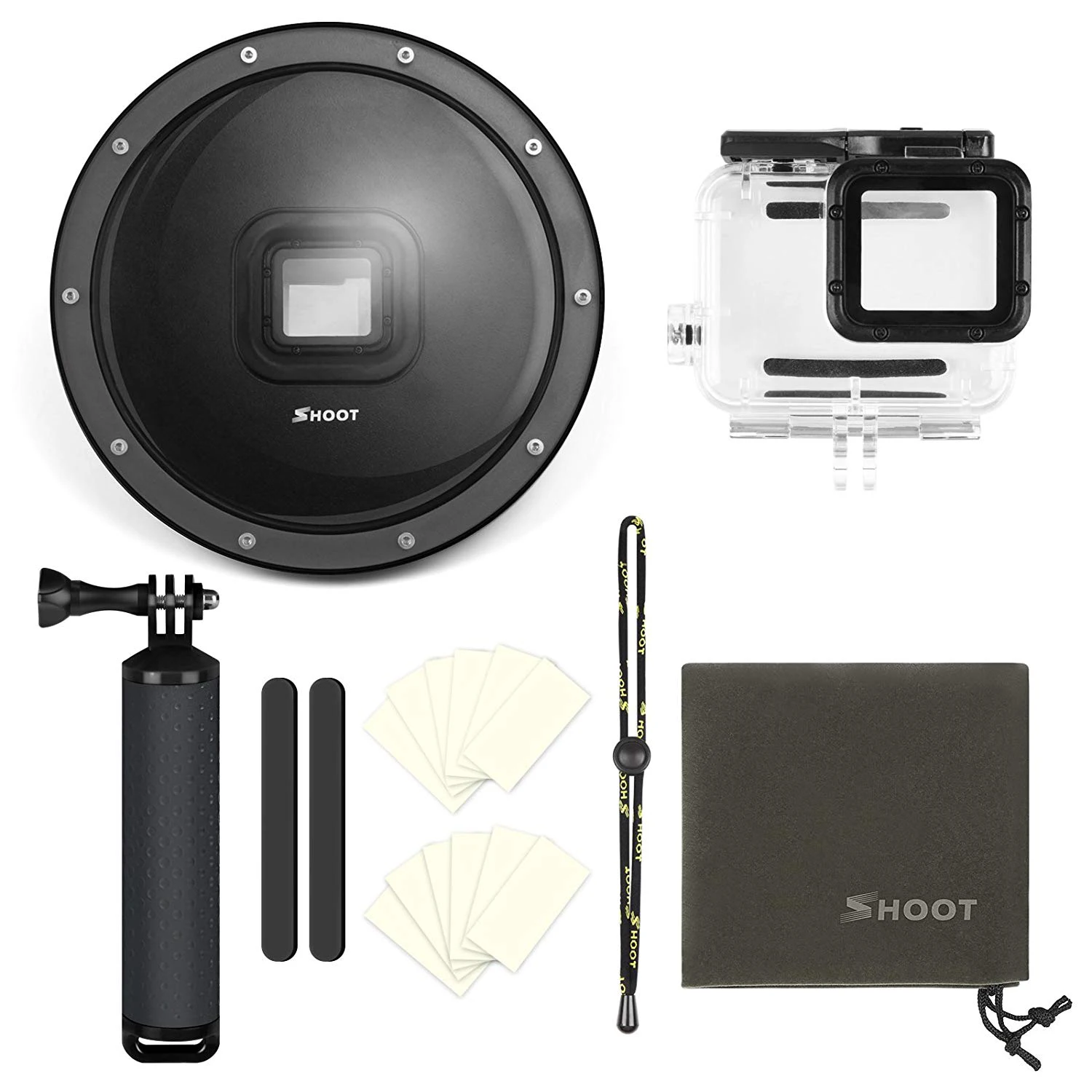 CLCU SHOOT Dome Port для GoPro Hero 6/Hero 5/Hero (2018) Черная Камера Для Подводного Погружения