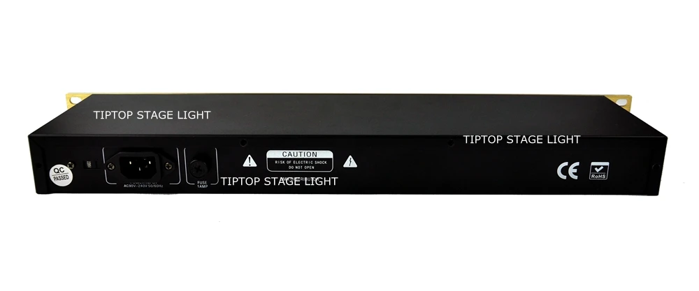8 полосный сплиттер DMX Guangzhou TIPTOP умный с золотым рисунком железный разъем IN/OUT RS 485
