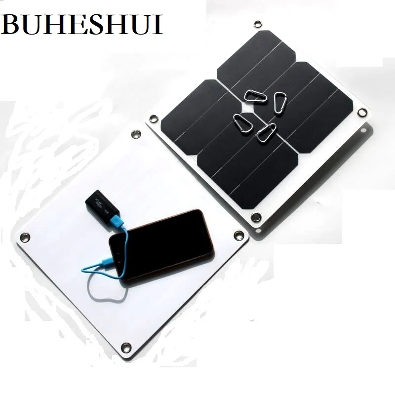 BUHESHUI 15 Вт 5 В портативная солнечная панель зарядное устройство наружная батарея