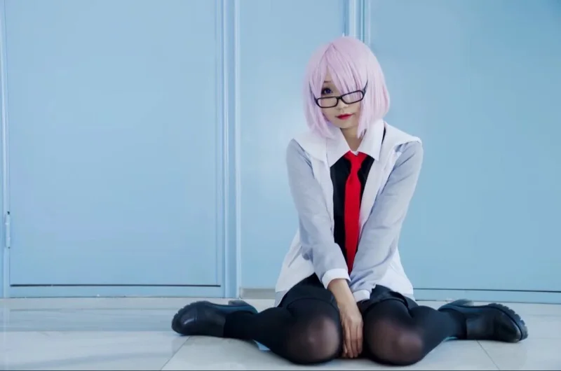 [Фото]+ парик+ Очки+ Носки для девочек Аниме Судьба Grand для FGO рисунок Мэтью kyrielite ежедневно платье форма косплэй костюм для женщин