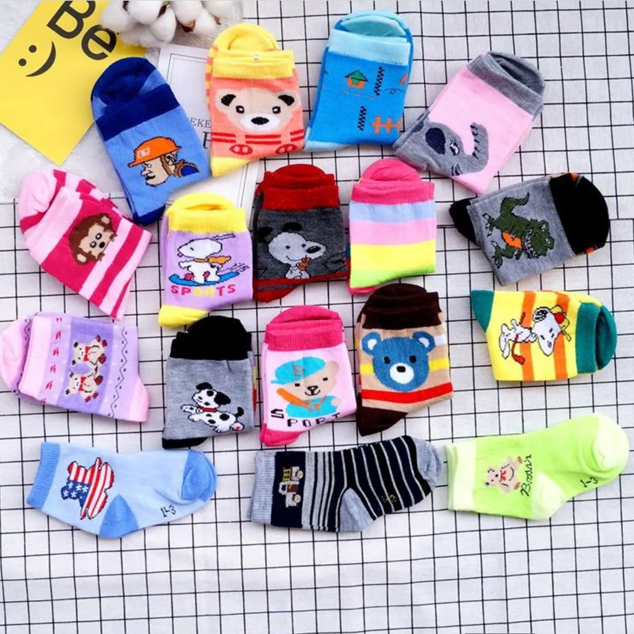 6545LZB Lovely and sweet terylene children socks wholesale cartoon qiu dong street source manufacturer |