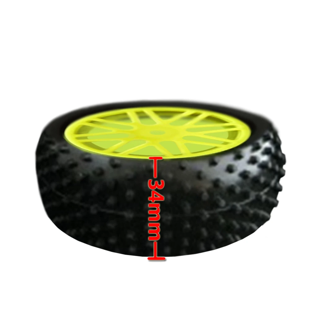 2 шт Rc передние колеса + задние 1/10 внедорожный автомобиль багги обода и резиновые