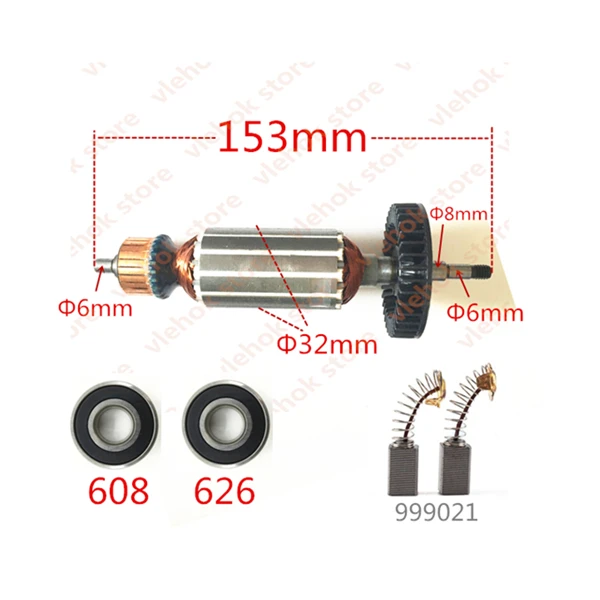 Сменная Угольная щетка для HITACHI G10SS G12SS G13SS 220 240 999021 в|Аксессуары
