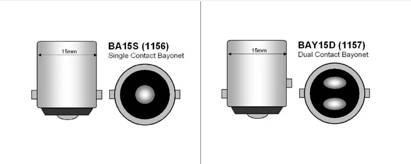 2шт P21W 1156 1157 светодиодный светильник для автомобиля BA15S BAY15D тормозной s задний