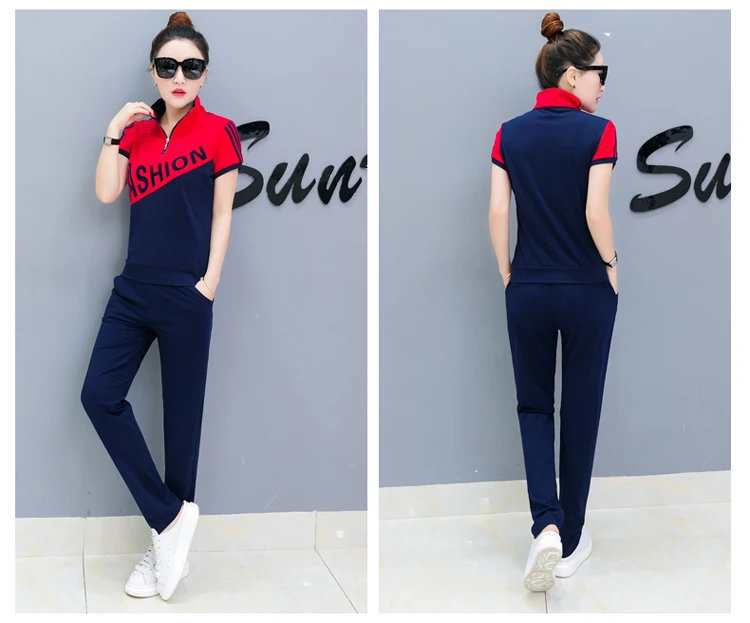 Для женщин комплект из 2 частей костюмы топ и брюки плюс Размеры толстовки