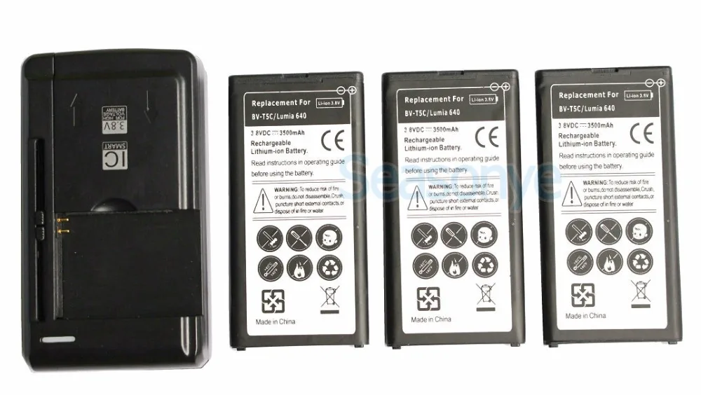 Seasonye 3x3500 мАч BV T5C сменный литий ионный аккумулятор + универсальное настенное